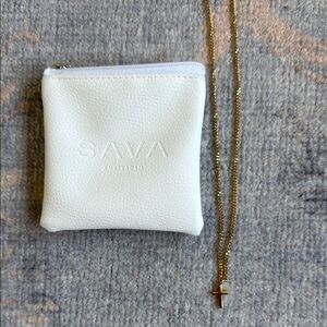 Gold cross men’s necklace/ plated brand new